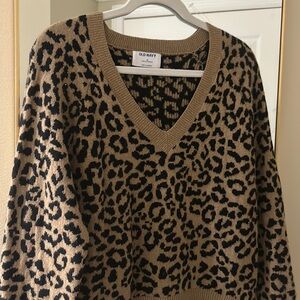 old navy cheetah sweater